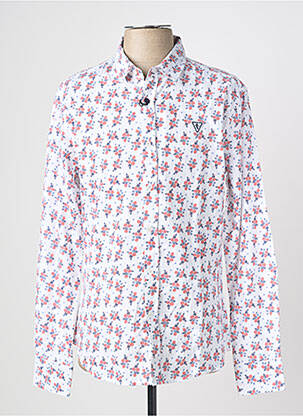 Chemise manches longues imprimé fantaisie blanc CAMBERABERO homme