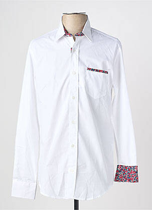 Chemise manches longues coupe droite blanc CAMBERABERO homme