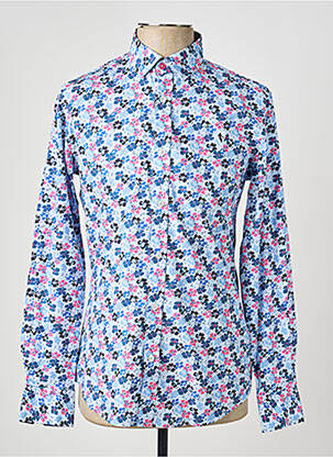 Chemise manches longues poignets boutonnés bleu CAMBERABERO homme