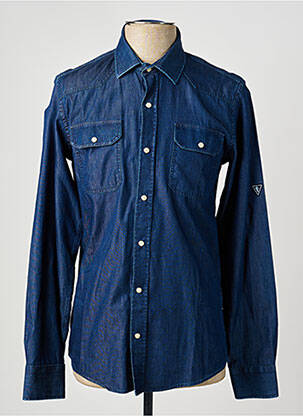 Chemise manches longues manches longues bleu CAMBERABERO homme