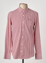 Chemise manches longues imprimé fantaisie orange CAMBERABERO homme