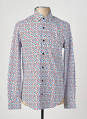 Chemise manches longues poignets boutonnés bleu CAMBERABERO homme