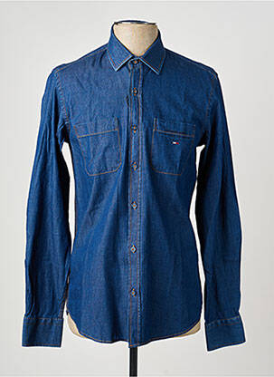 Chemise manches longues poches bleu CAMBERABERO homme