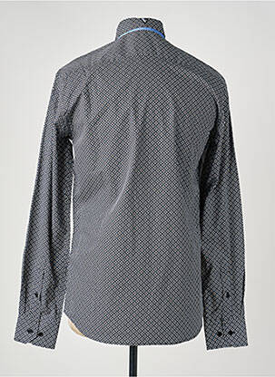 Chemise manches longues imprimé fantaisie noir CAMBERABERO homme