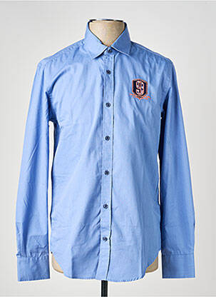Chemise manches longues manches longues bleu CAMBERABERO homme
