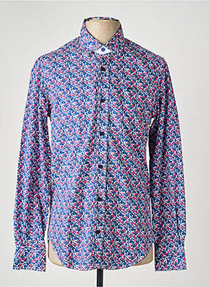 Chemise manches longues poignets boutonnés bleu CAMBERABERO homme