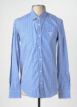 Chemise manches longues coupe cintrée bleu CAMBERABERO homme