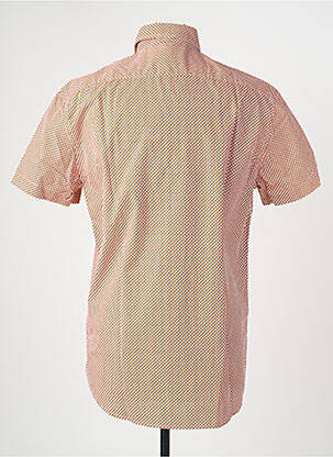 Chemise manches courtes imprimé fantaisie orange CAMBERABERO homme