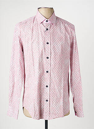 Chemise manches longues coupe cintrée rose CAMBERABERO homme