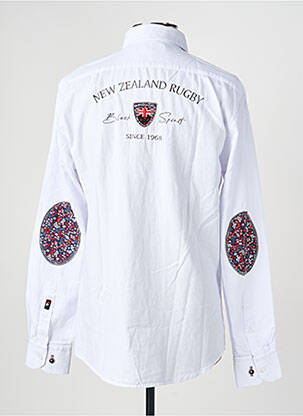 Chemise manches longues imprimé fantaisie blanc CAMBERABERO homme