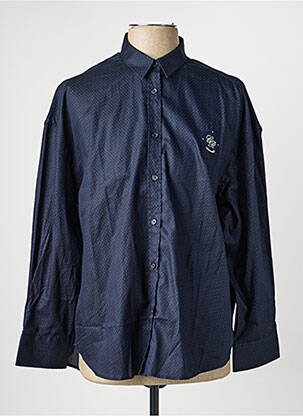Chemise manches longues coupe droite bleu CAMBERABERO homme