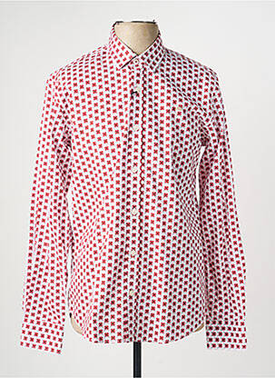 Chemise manches longues coupe cintrée rose CAMBERABERO homme
