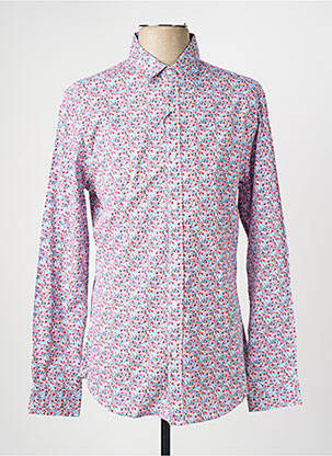 Chemise manches longues imprimé fleurs rose CAMBERABERO homme