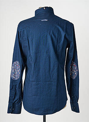 Chemise manches longues coupe cintrée bleu CAMBERABERO homme