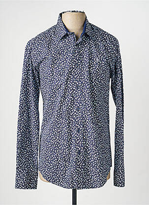 Chemise manches longues imprimé fleurs bleu CAMBERABERO homme