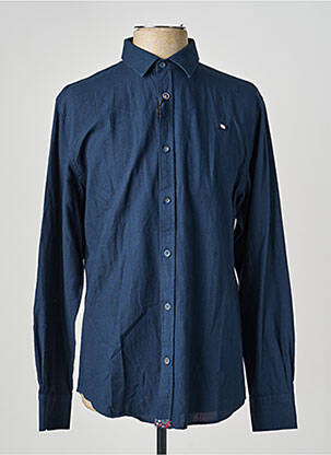 Chemise manches longues coupe cintrée bleu CAMBERABERO homme