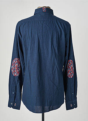Chemise manches longues coupe cintrée bleu CAMBERABERO homme