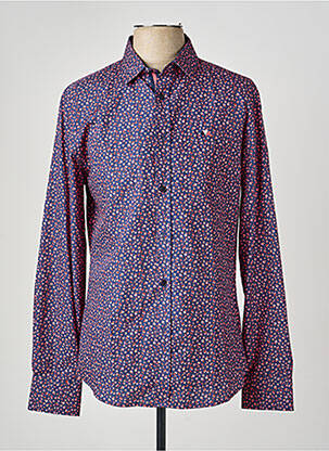 Chemise manches longues imprimé fleurs bleu CAMBERABERO homme