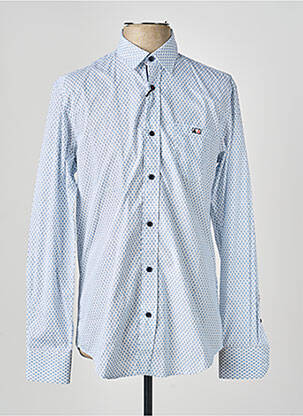 Chemise manches longues imprimé fantaisie bleu CAMBERABERO homme