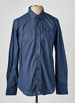 Chemise manches longues coupe cintrée bleu CAMBERABERO homme