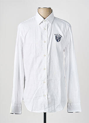 Chemise manches longues coupe cintrée blanc CAMBERABERO homme