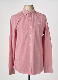 Chemise manches longues imprimé fantaisie rouge CAMBERABERO homme