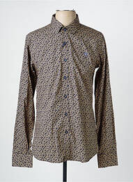 Chemise manches longues coupe cintrée beige CAMBERABERO homme
