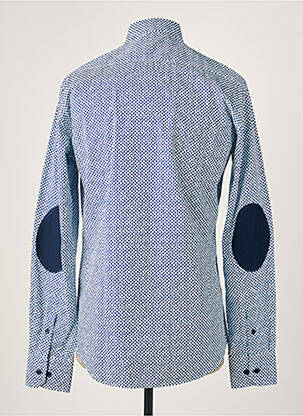 Chemise manches longues imprimé fantaisie bleu CAMBERABERO homme