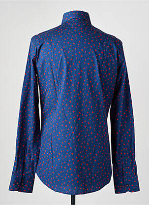Chemise manches longues imprimé fantaisie bleu CAMBERABERO homme