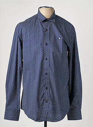 Chemise manches longues coupe cintrée bleu CAMBERABERO homme