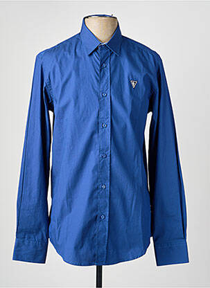 Chemise manches longues coupe cintrée bleu CAMBERABERO homme