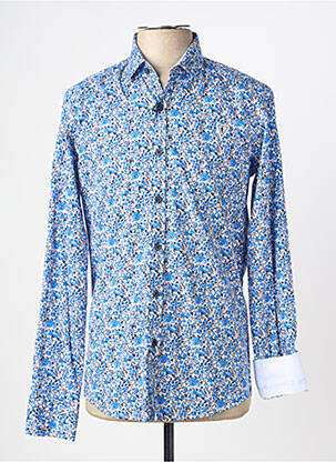 Chemise manches longues imprimé fantaisie bleu CAMBERABERO homme