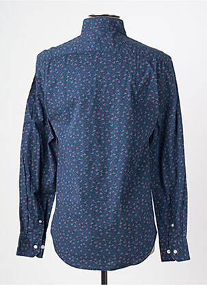 Chemise manches longues imprimé fantaisie bleu CAMBERABERO homme