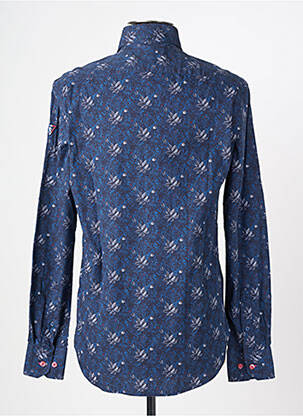 Chemise manches longues imprimé fantaisie bleu CAMBERABERO homme