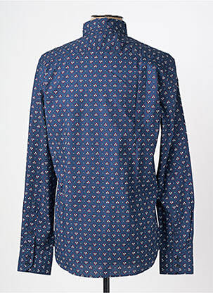 Chemise manches longues imprimé fantaisie bleu CAMBERABERO homme