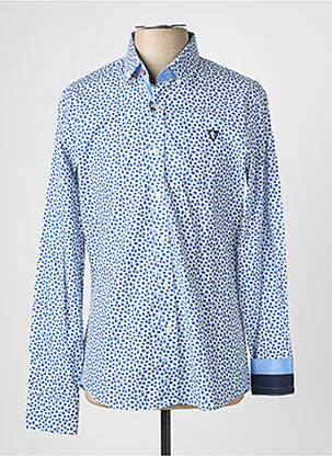 Chemise manches longues imprimé fantaisie bleu CAMBERABERO homme