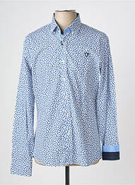 Chemise manches longues imprimé fantaisie bleu CAMBERABERO homme