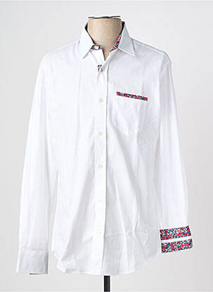 Chemise manches longues coupe droite blanc CAMBERABERO homme