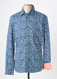 Chemise manches longues imprimé fantaisie bleu CAMBERABERO homme