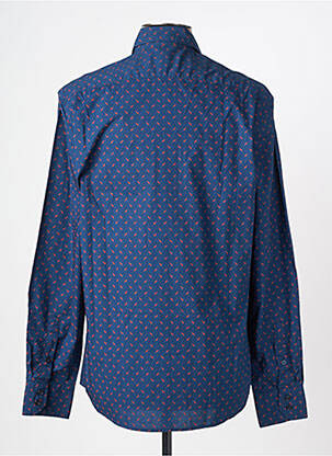 Chemise manches longues imprimé fantaisie bleu CAMBERABERO homme