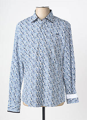Chemise manches longues imprimé fantaisie bleu CAMBERABERO homme