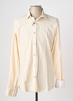 Chemise manches longues coupe droite beige CAMBERABERO homme