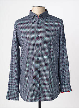 Chemise manches longues imprimé fantaisie bleu CAMBERABERO homme