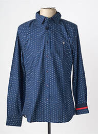 Chemise manches longues imprimé fantaisie bleu CAMBERABERO homme