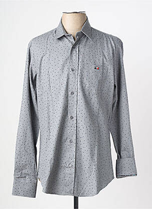 Chemise manches longues imprimé fantaisie gris CAMBERABERO homme