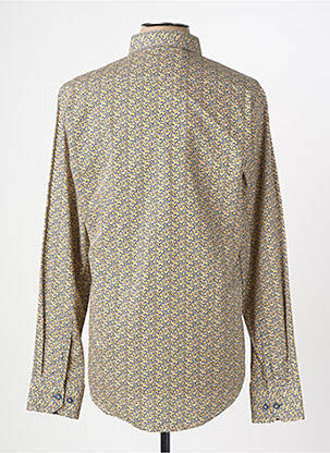 Chemise manches longues imprimé fantaisie jaune CAMBERABERO homme