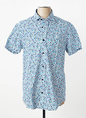 Chemise manches courtes coupe droite bleu CAMBERABERO homme