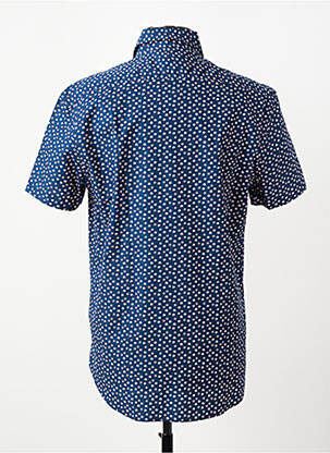 Chemise manches courtes imprimé fantaisie bleu CAMBERABERO homme