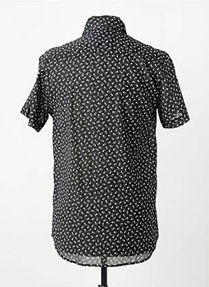 Chemise manches courtes coupe droite noir CAMBERABERO homme
