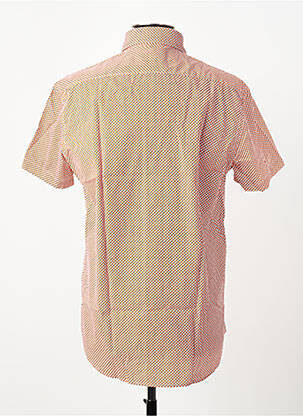 Chemise manches courtes imprimé fantaisie orange CAMBERABERO homme